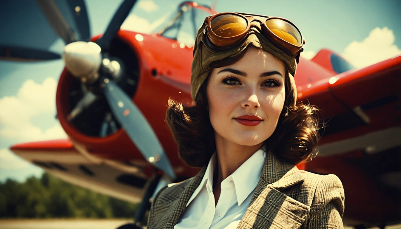 aviator Pin Up